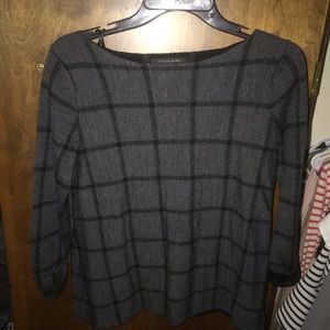 Gray/Black Detailed Sweater